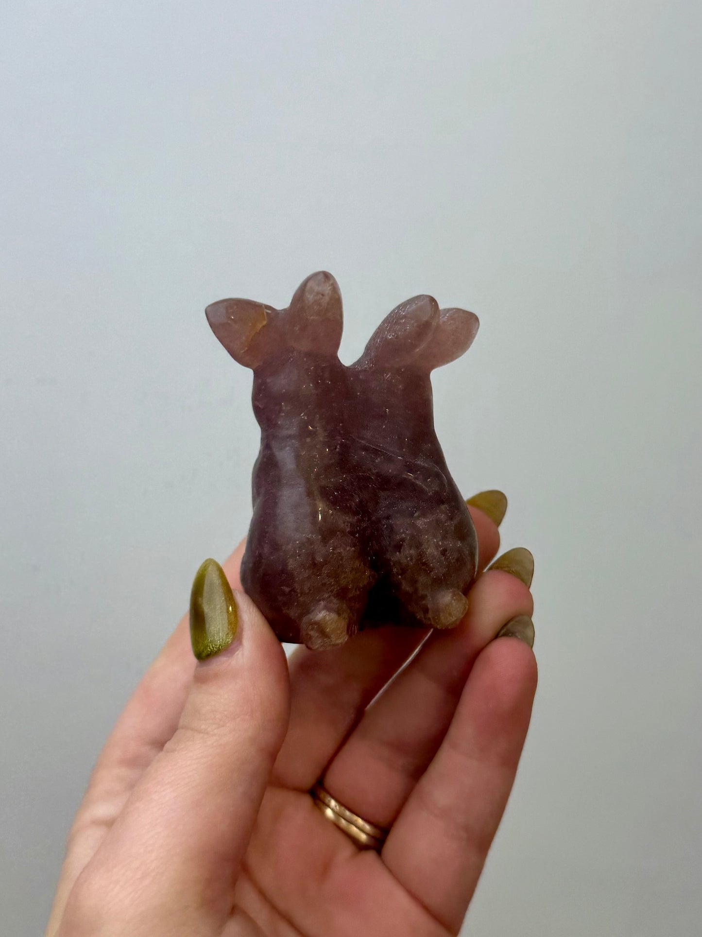 Bunny family carving