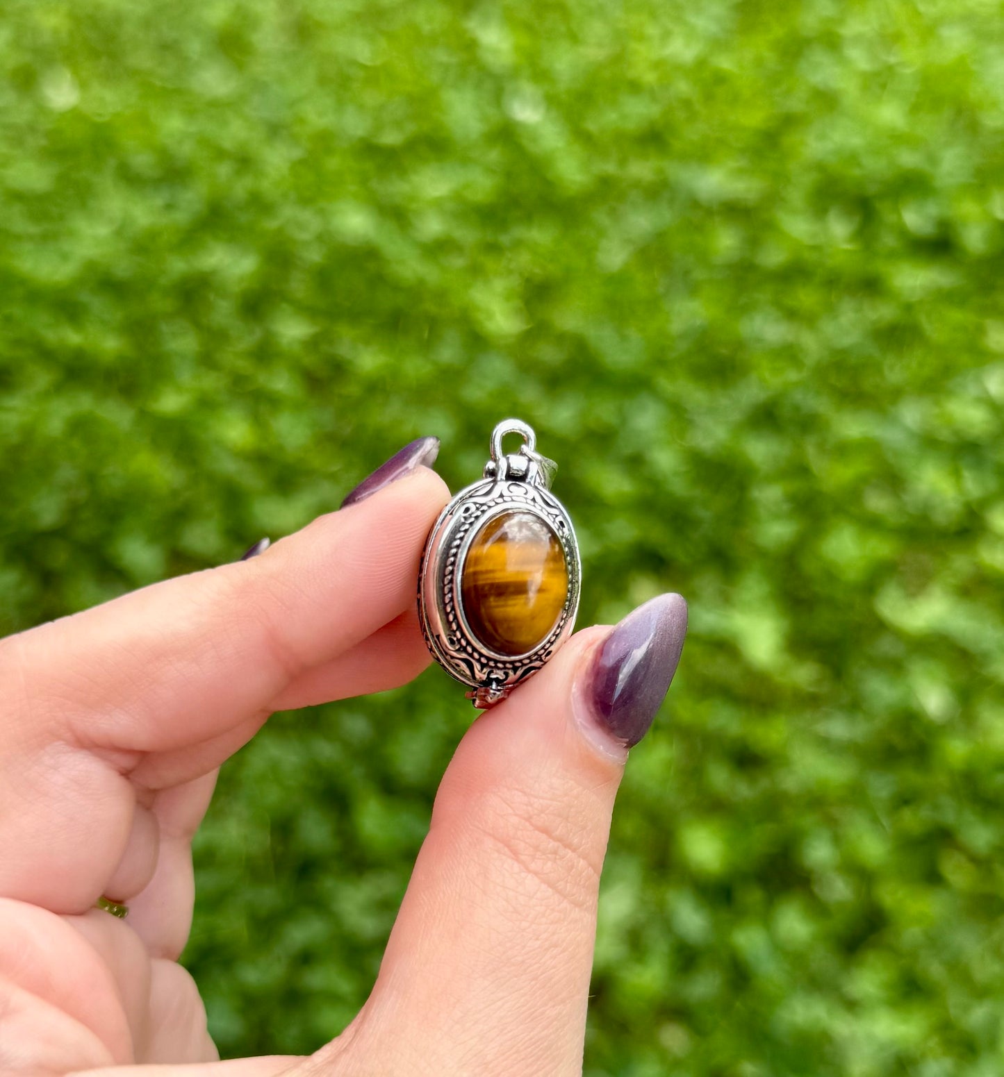 Tigers eye locket