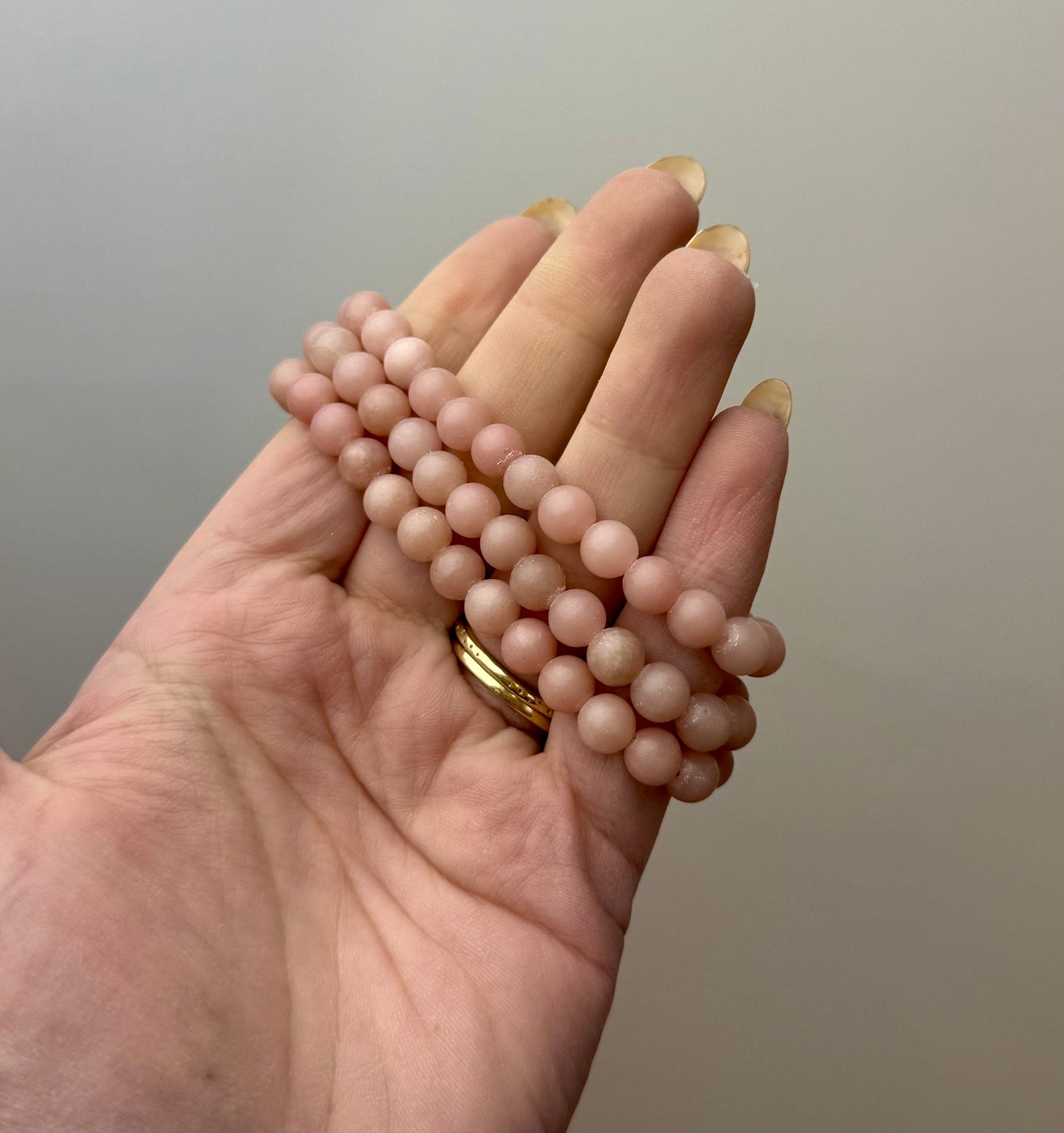 Pink opal bracelets