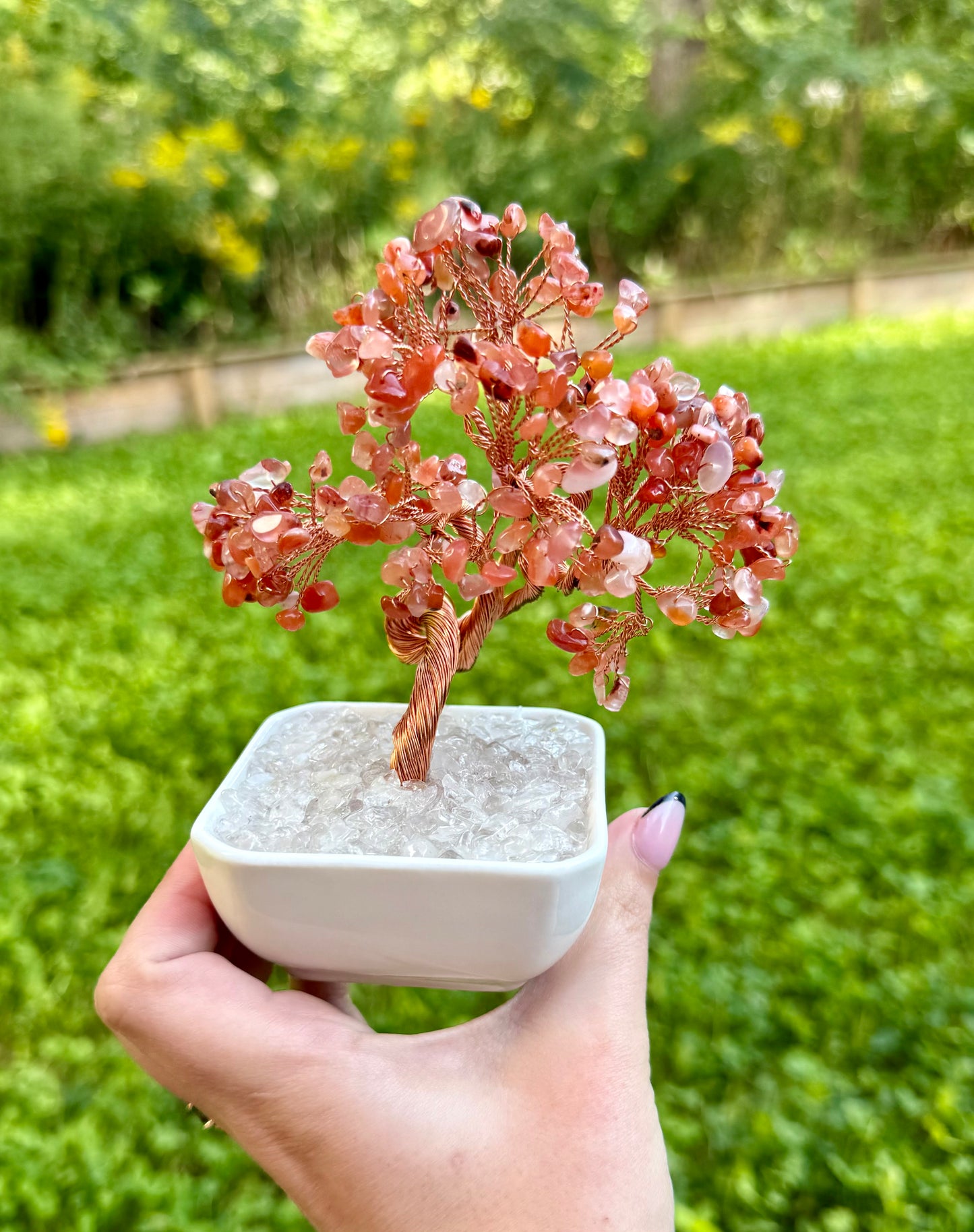 Carnelian crystal tree