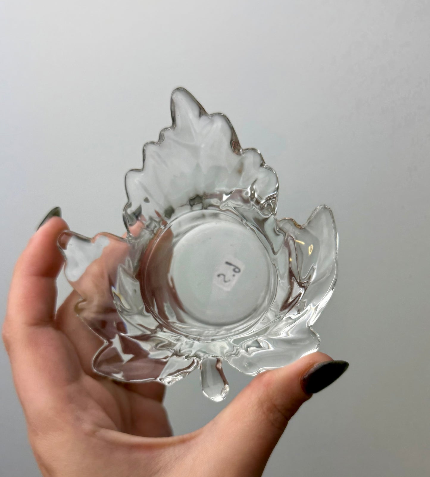 Leaf tea light holder thrifted find