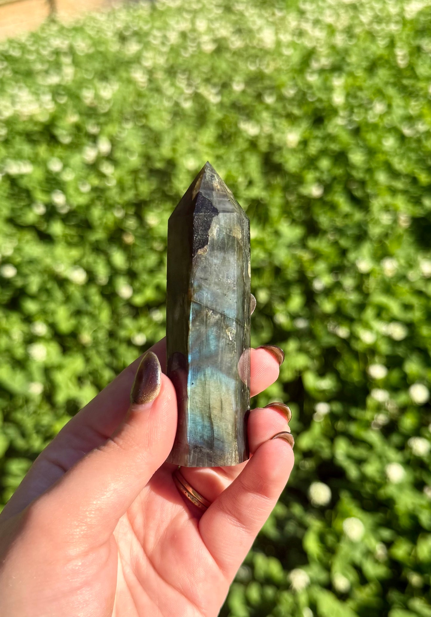 Labradorite tower