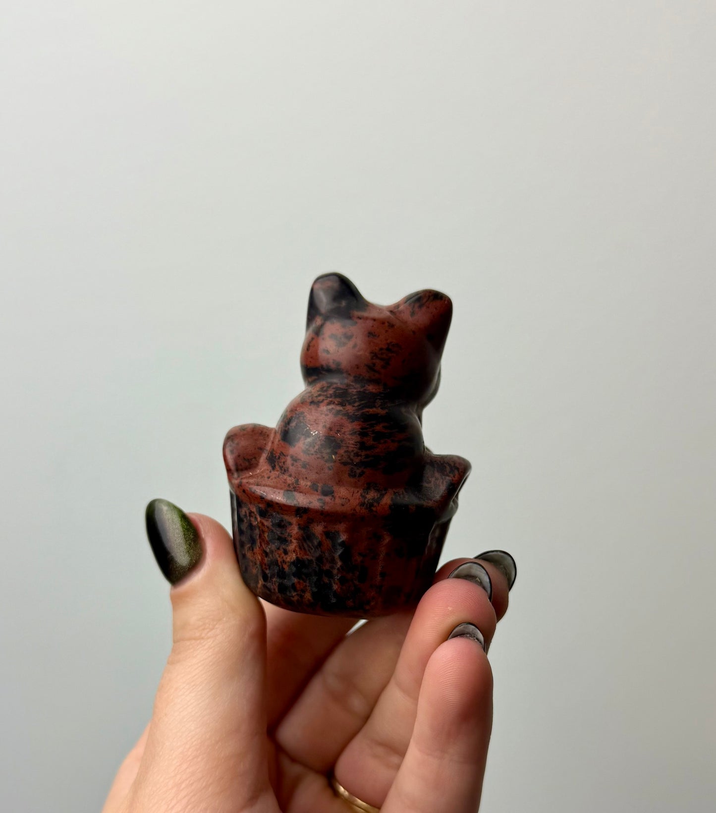 Cat in a basket carving