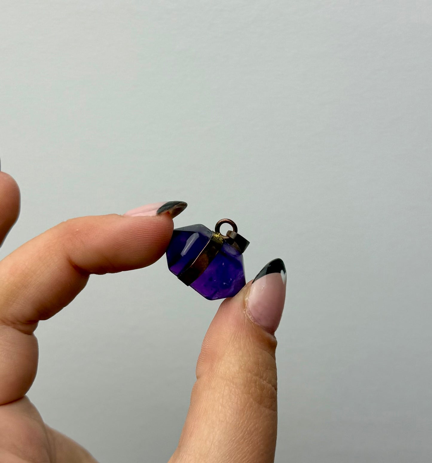 Amethyst pendant thrifted find
