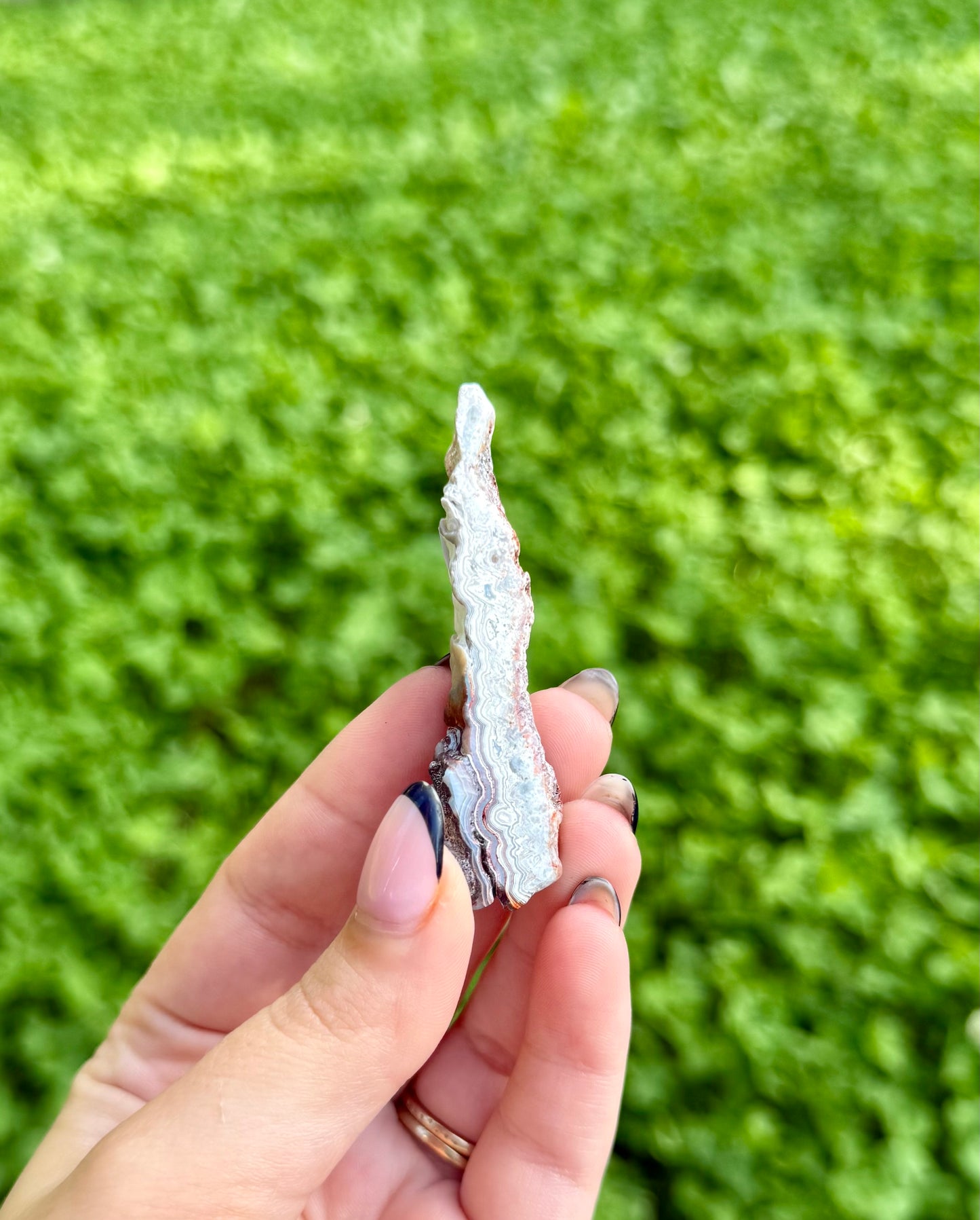 Mexican lace agate slab