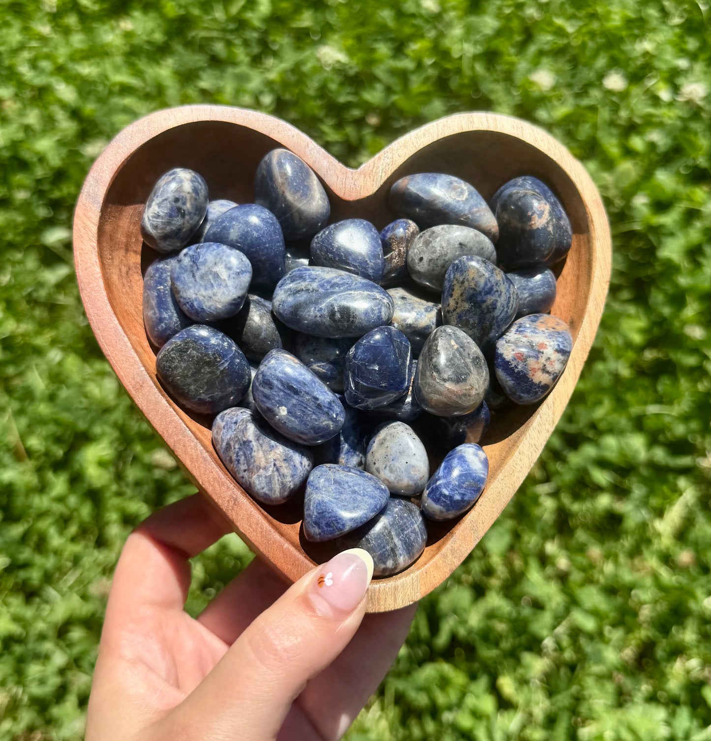 Sodalite tumbles