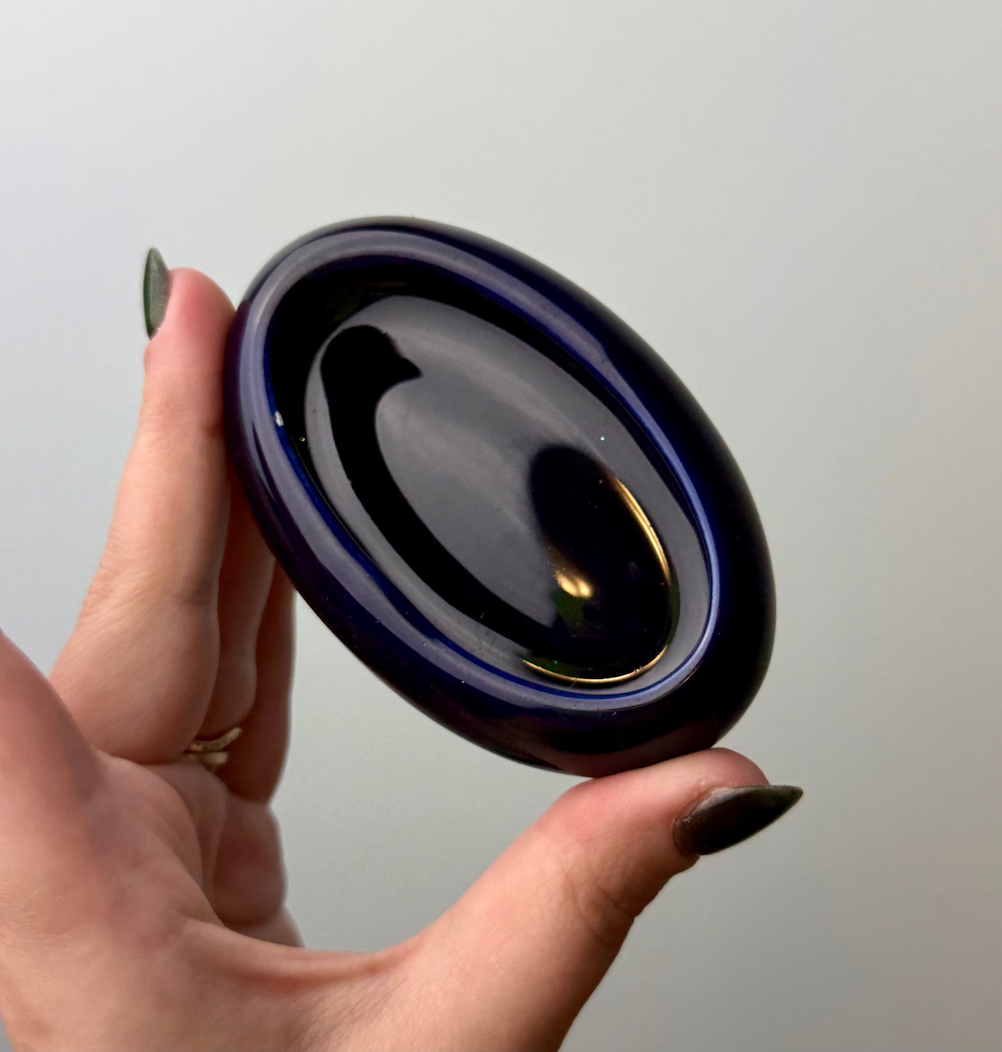 Blue trinket box thrifted find