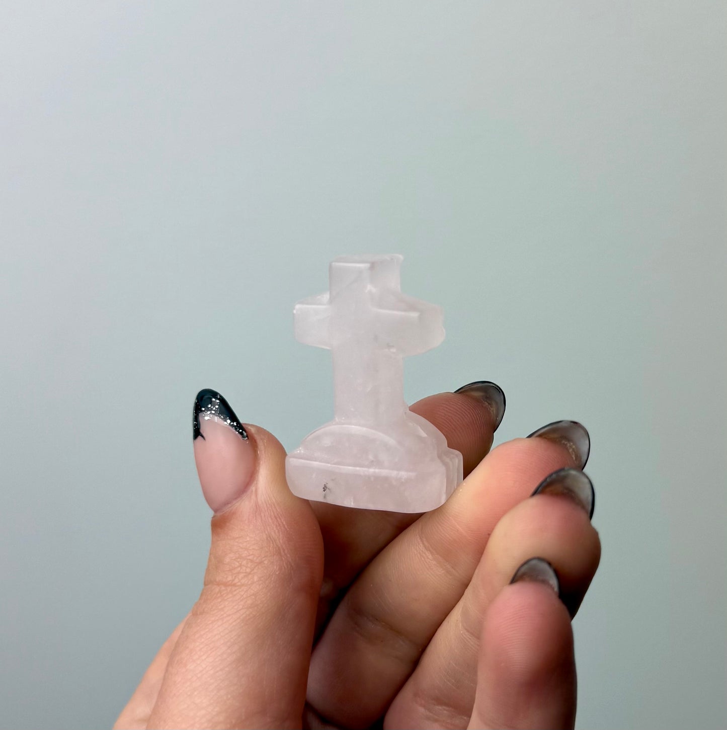 Quartz gravestone carvings