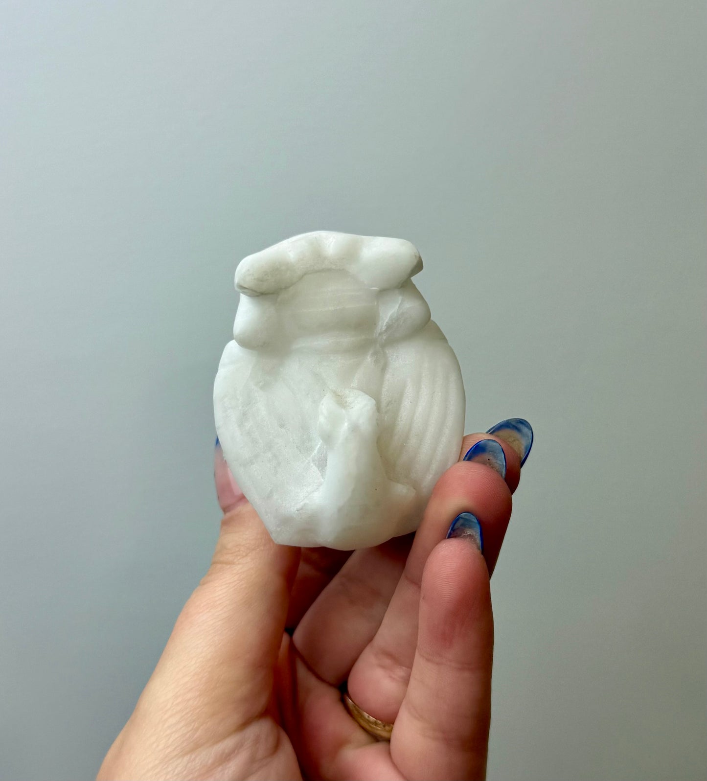 White jade toothless carvings