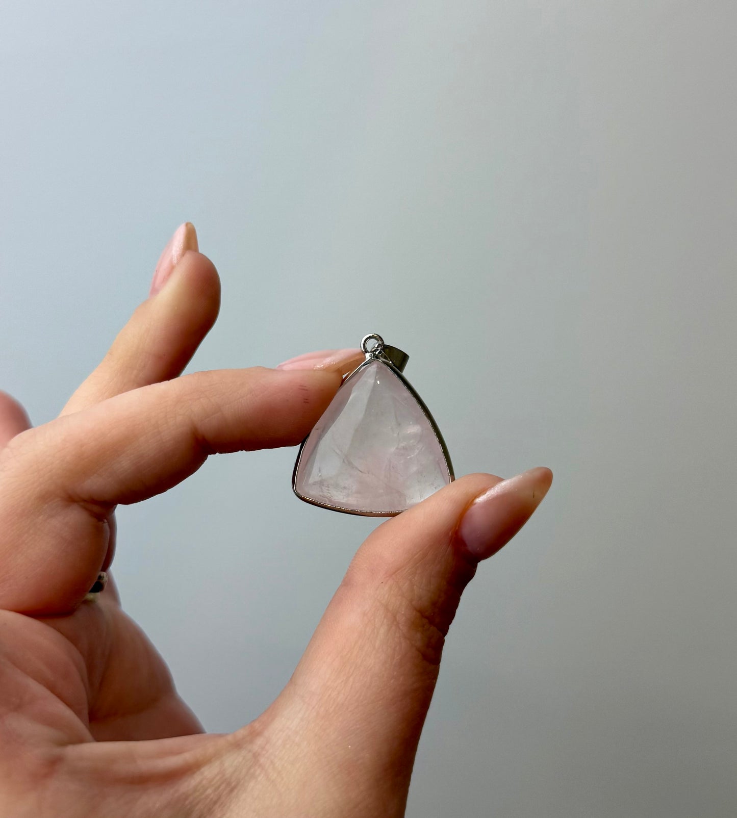 Rose quartz pendant