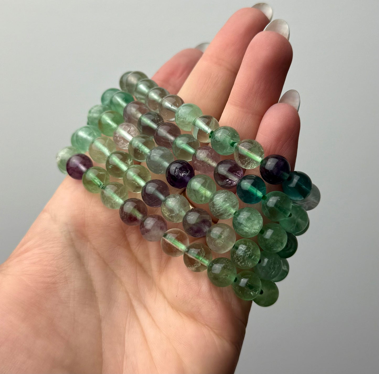 Green fluorite bracelets