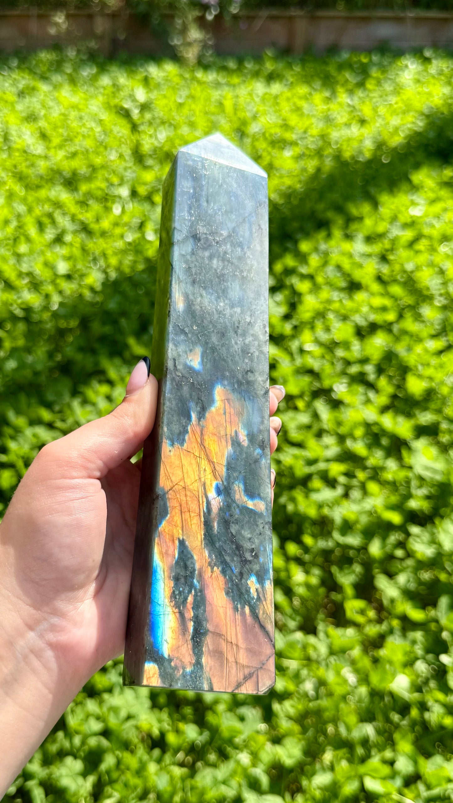 Labradorite tower