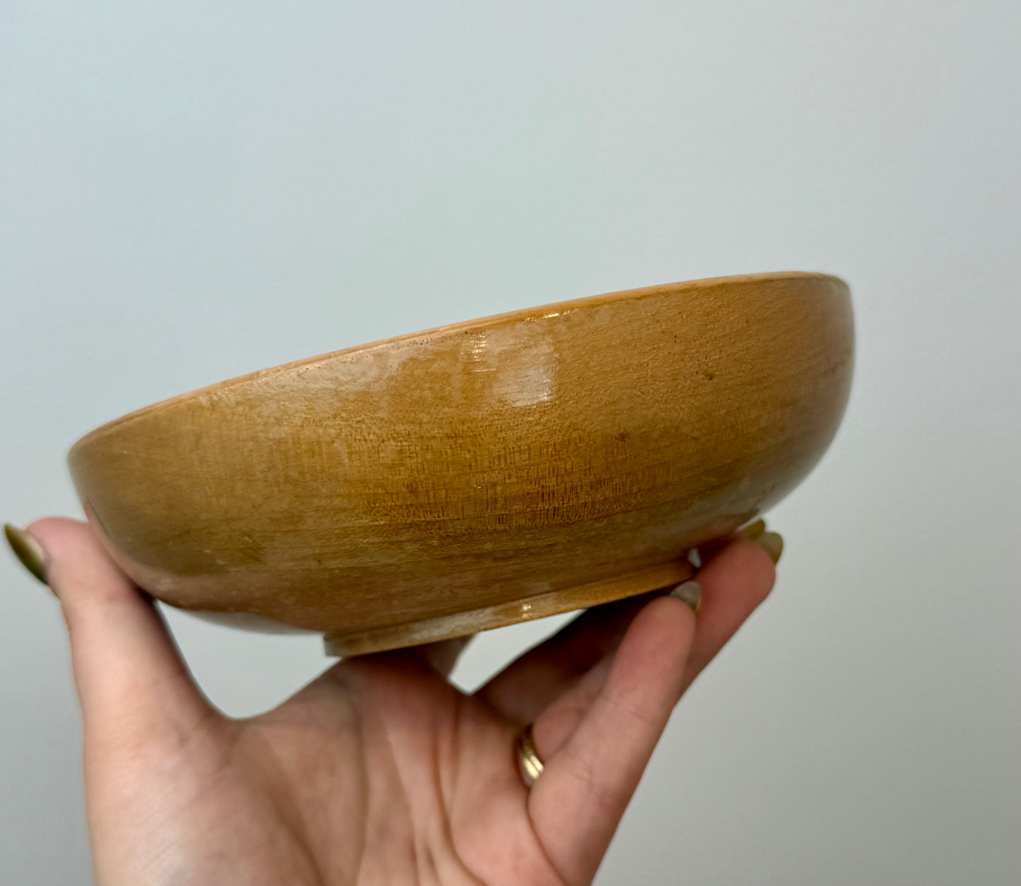 Wooden bowl thrifted find