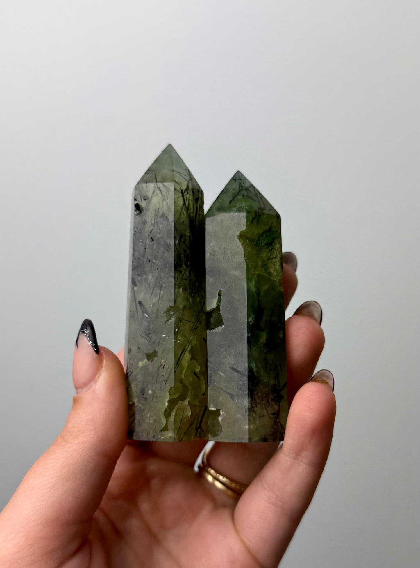 Prehnite towers