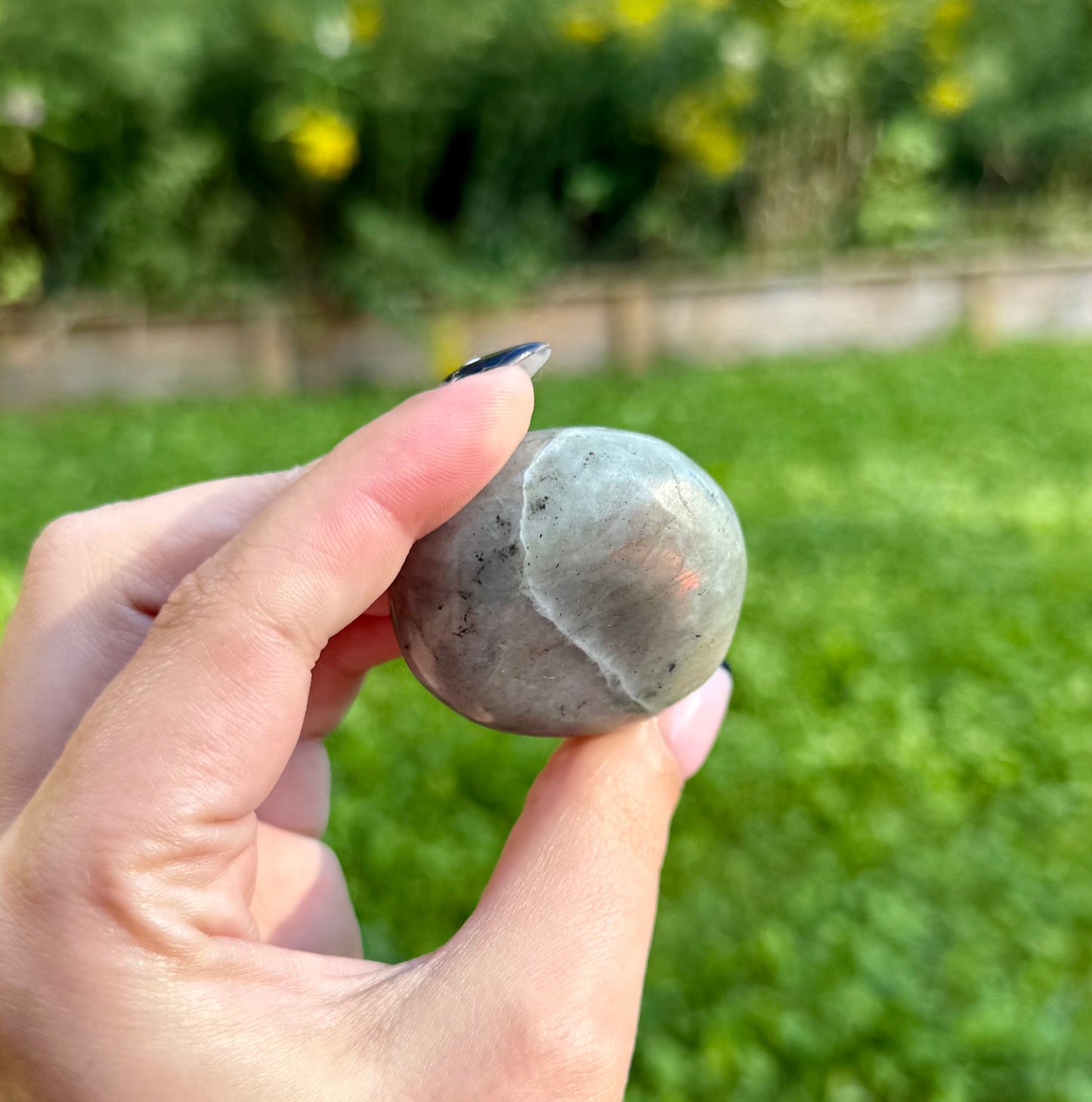 Labradorite palm stones