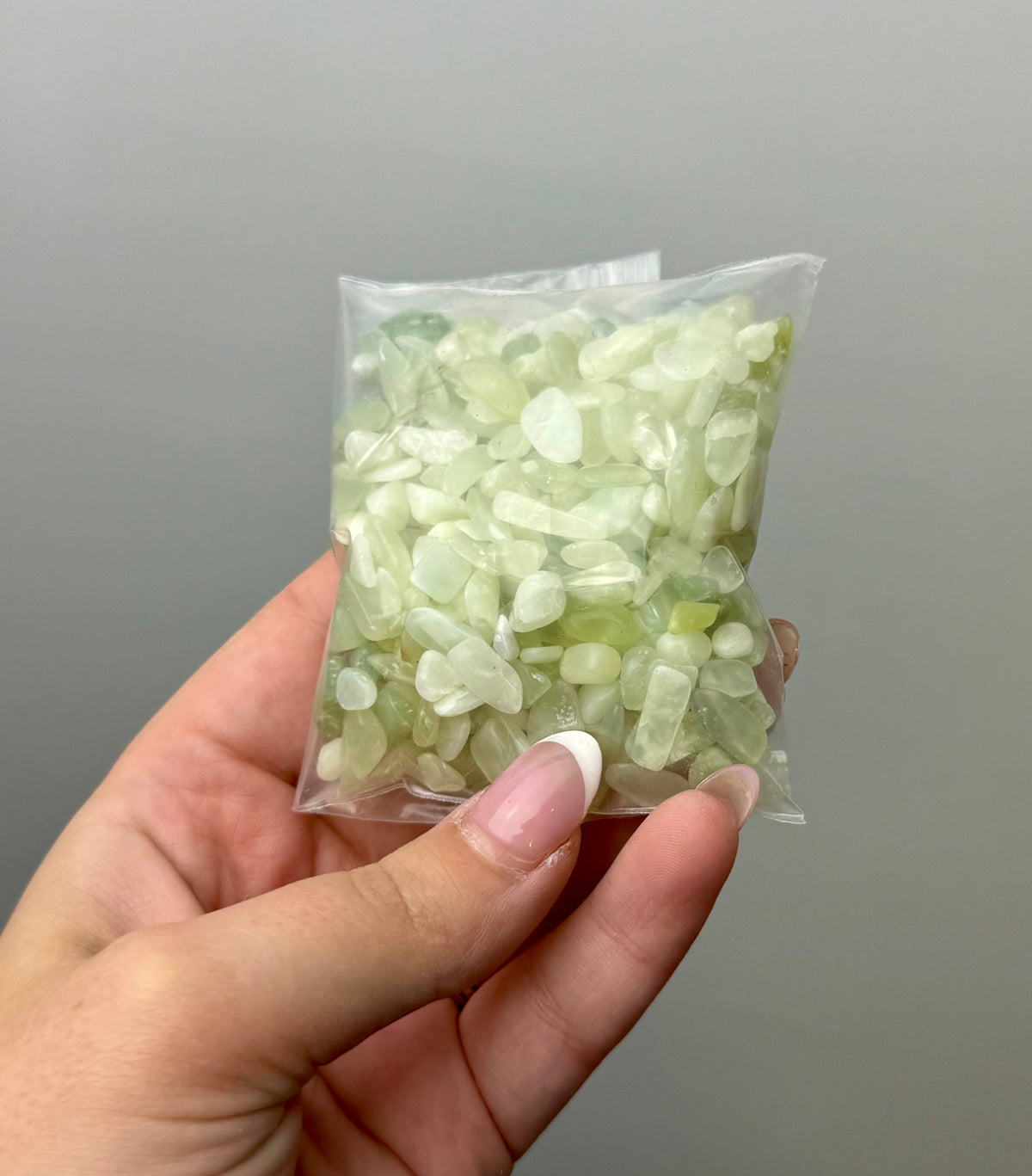 Light jade chip bags