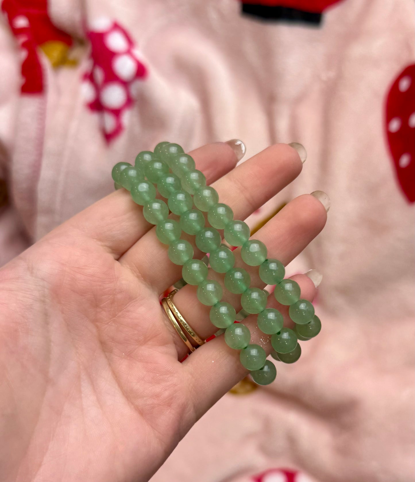Green aventurine bracelets