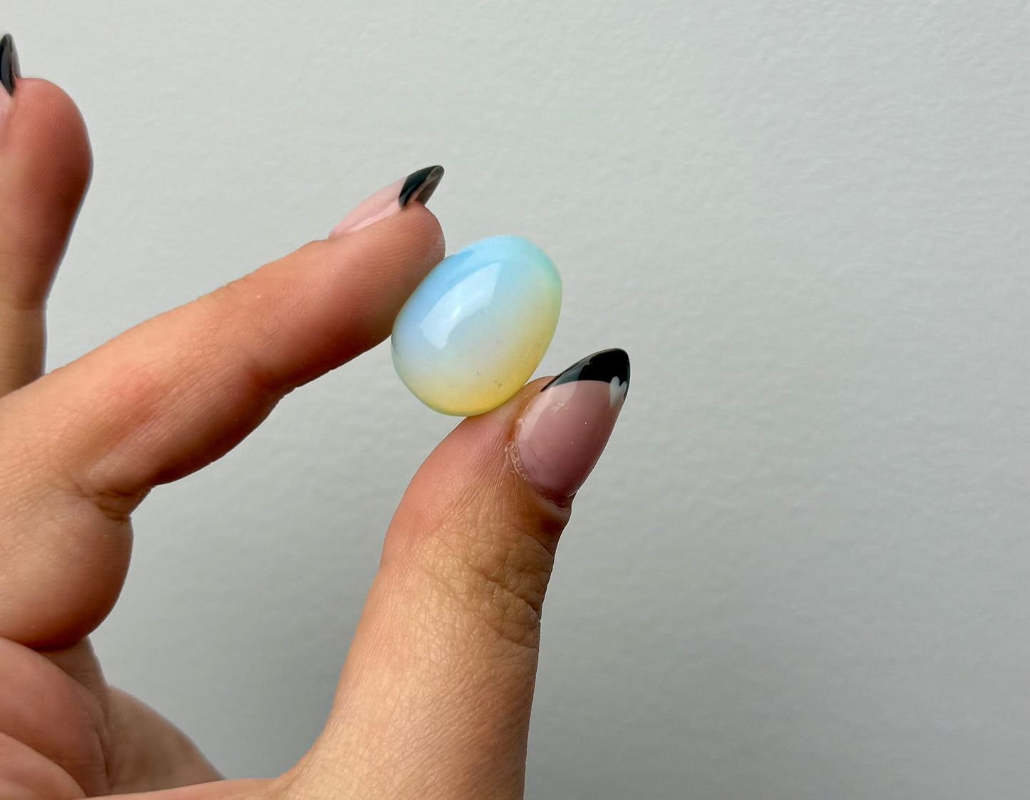 Man made material opalite mini egg
