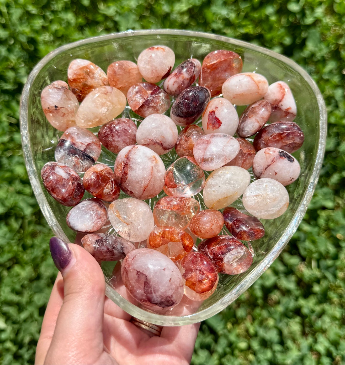 Fire Quartz tumbles