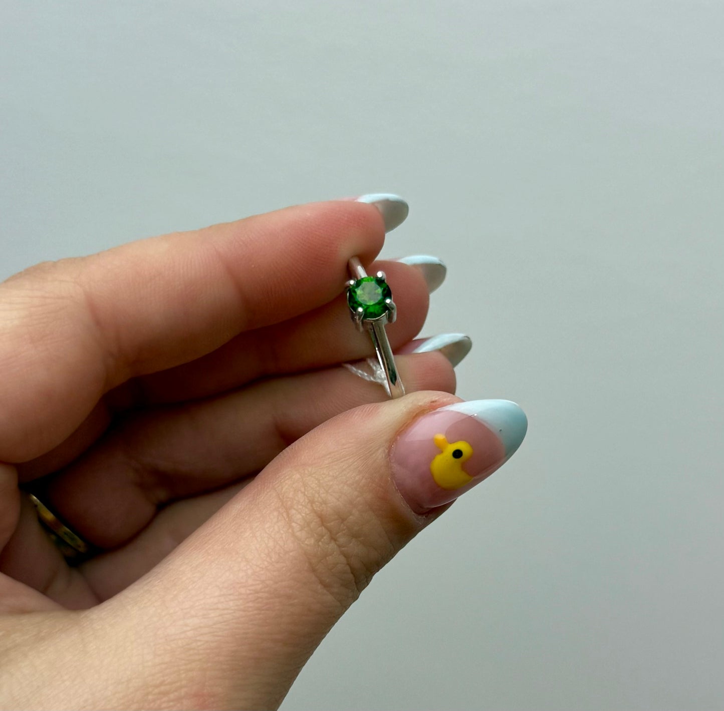 Dioptase adjustable S925 ring