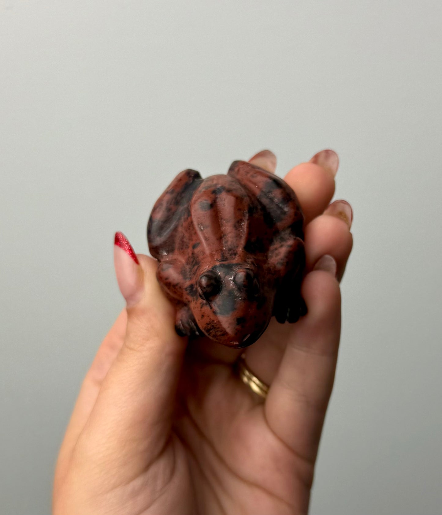 Frog carving