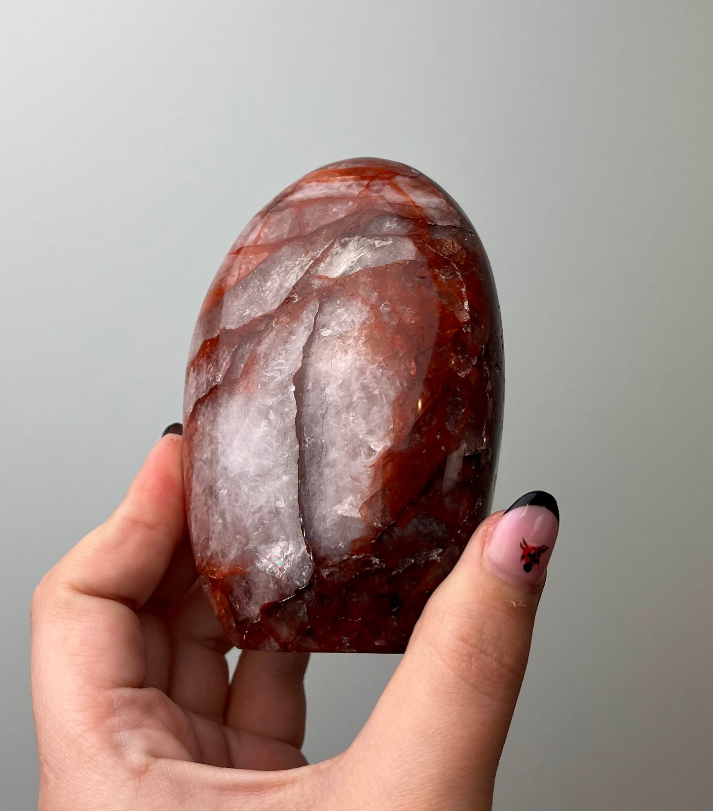 Imperfect fire quartz freeform