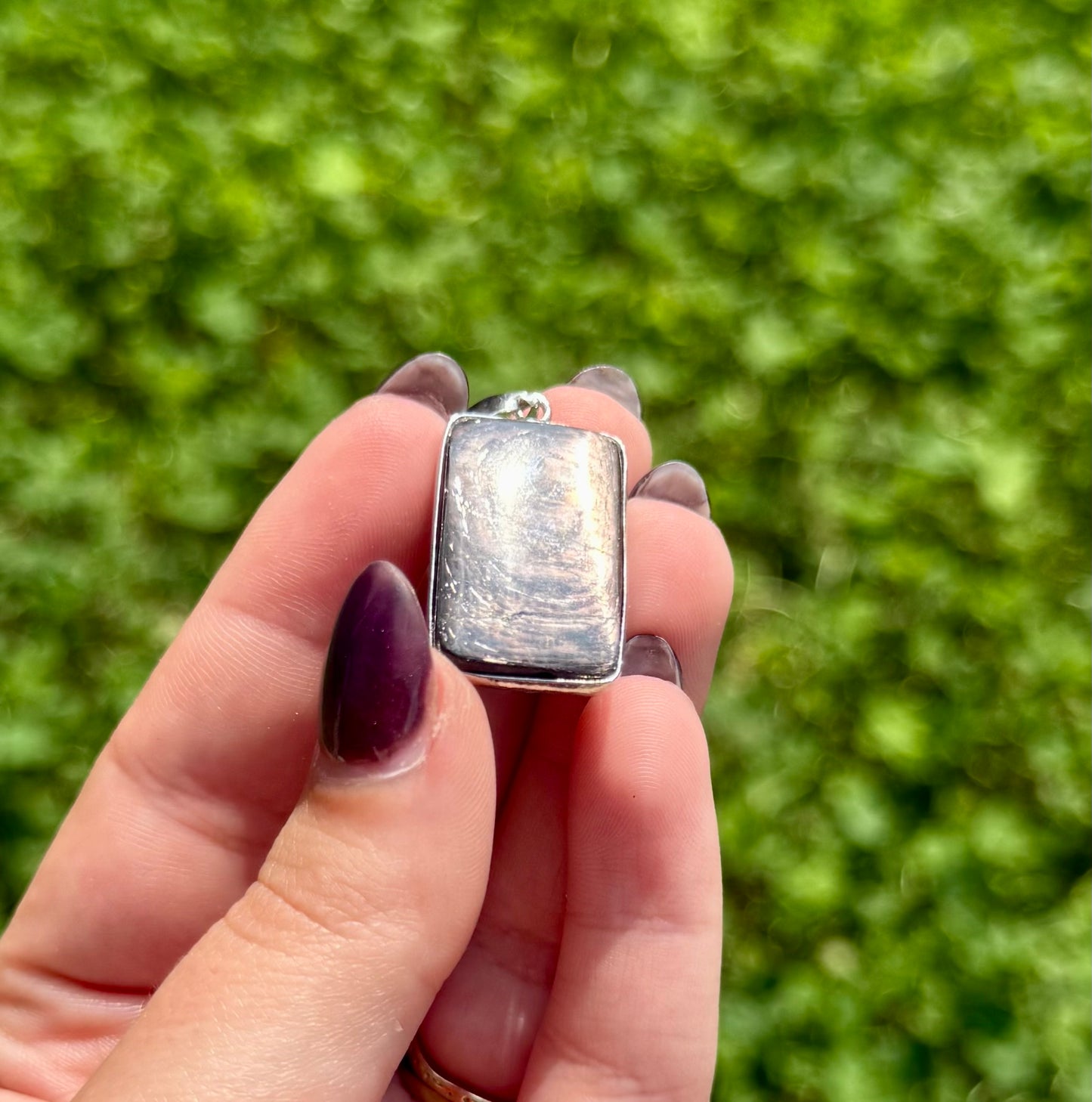 Hypersthene pendant