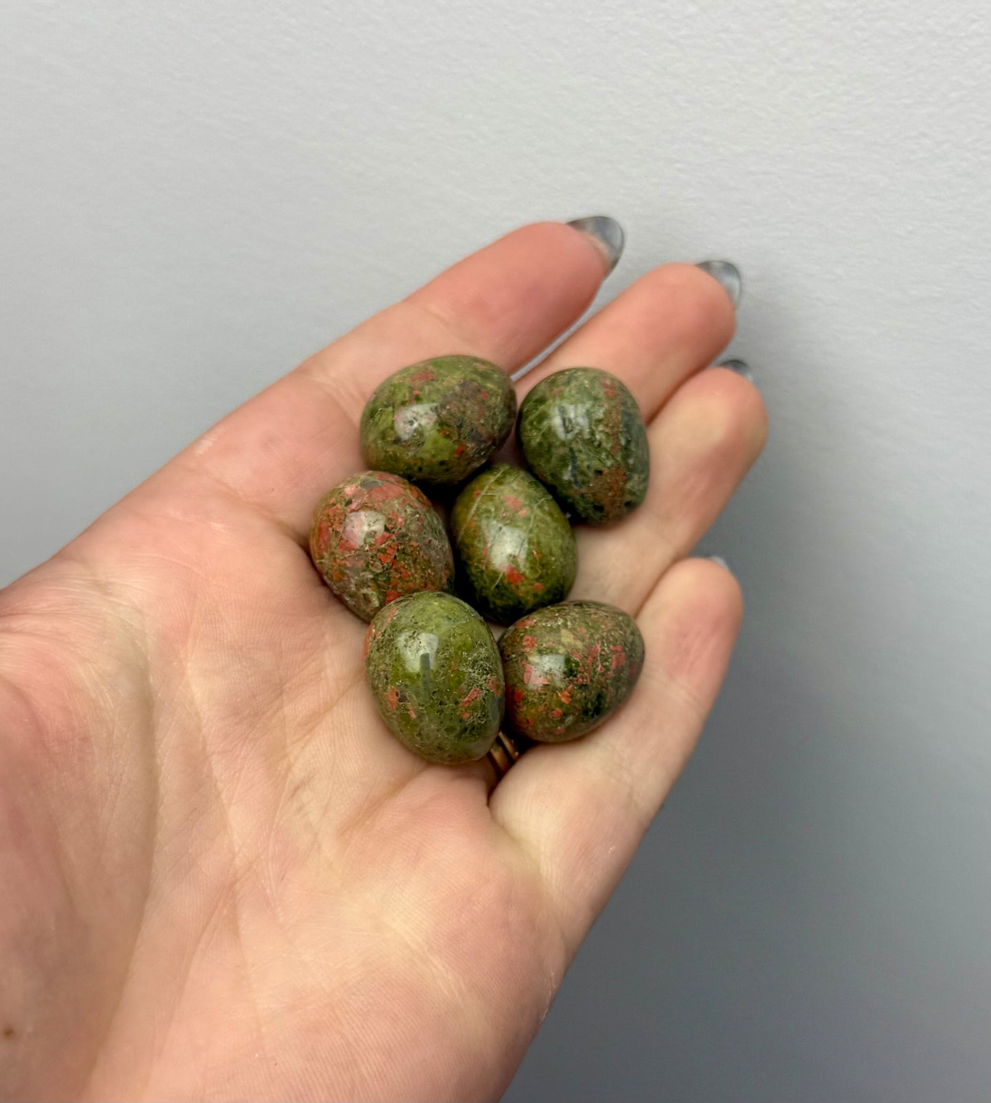 Unakite mini eggs