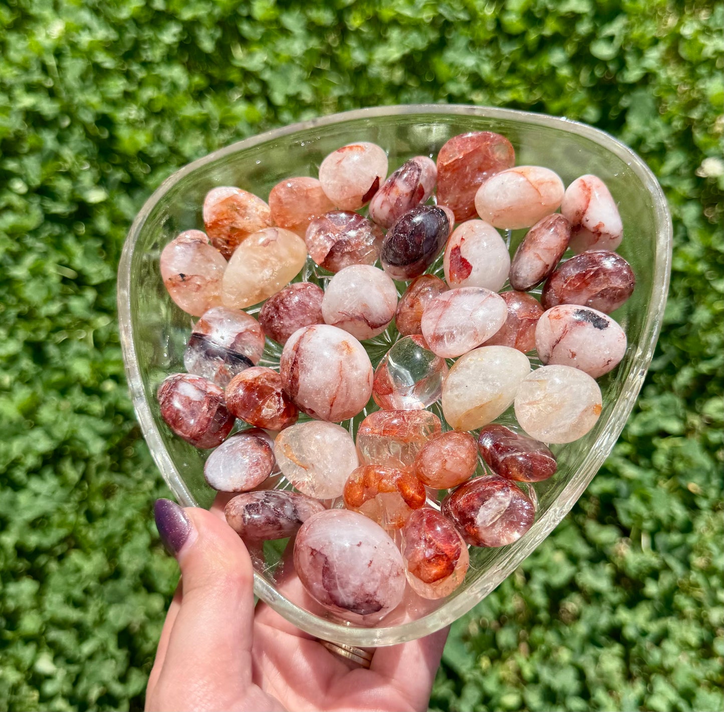 Fire Quartz tumbles