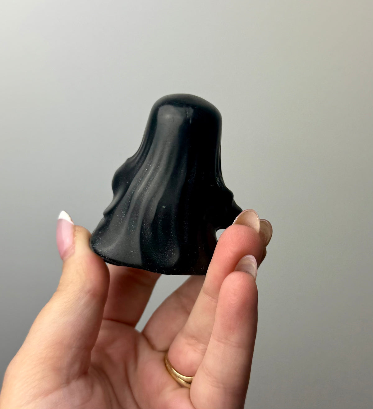 Obsidian ghost carvings