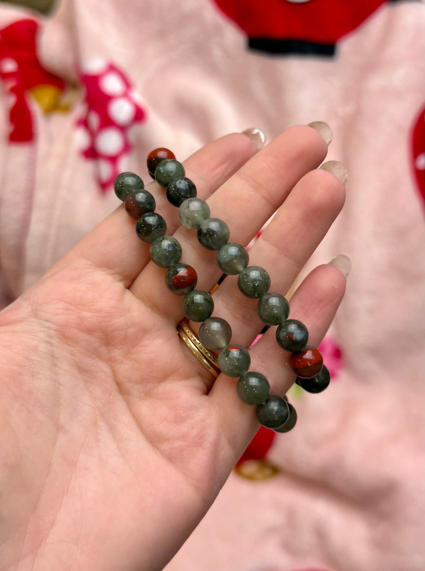 Bloodstone bracelets