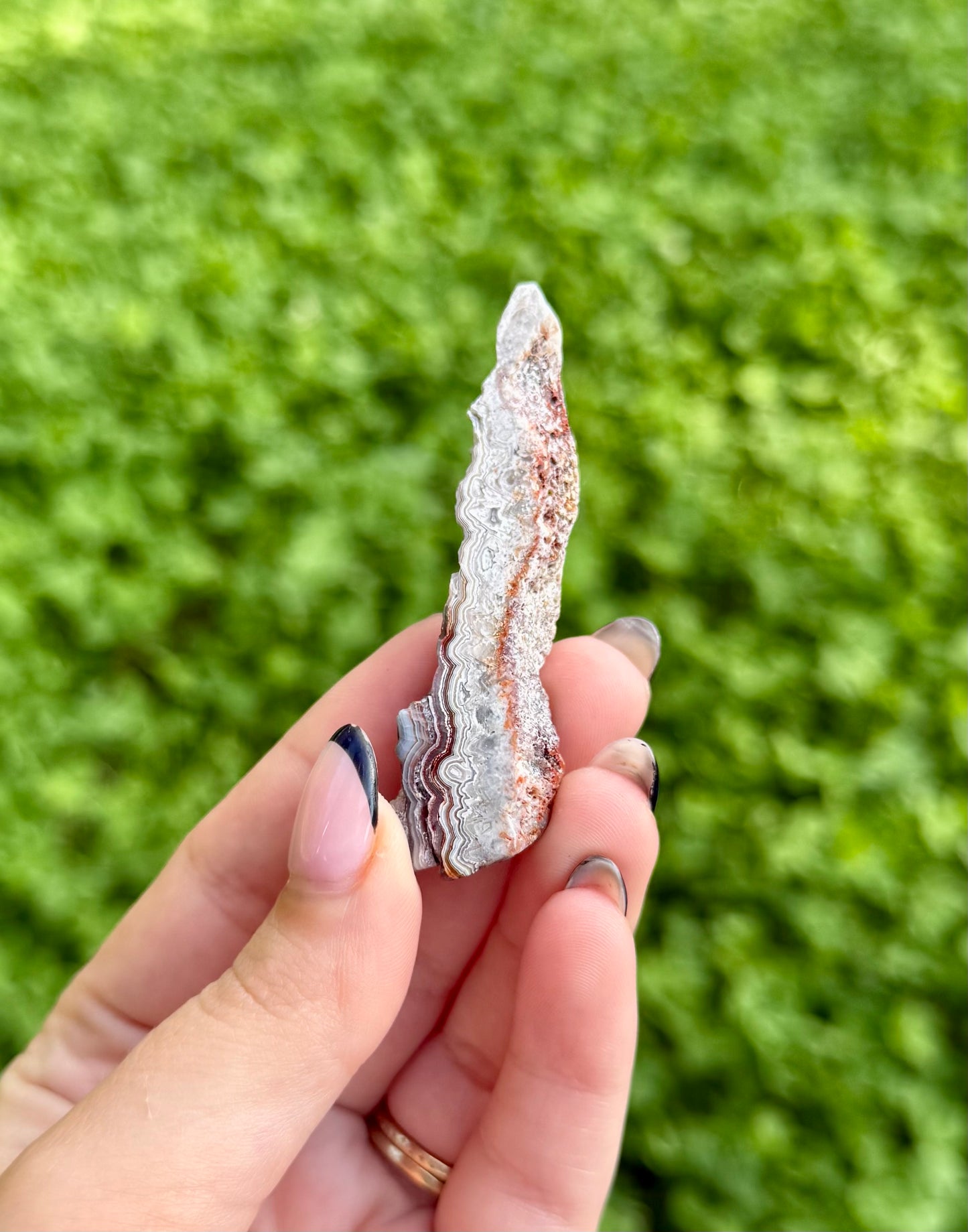 Mexican lace agate slab
