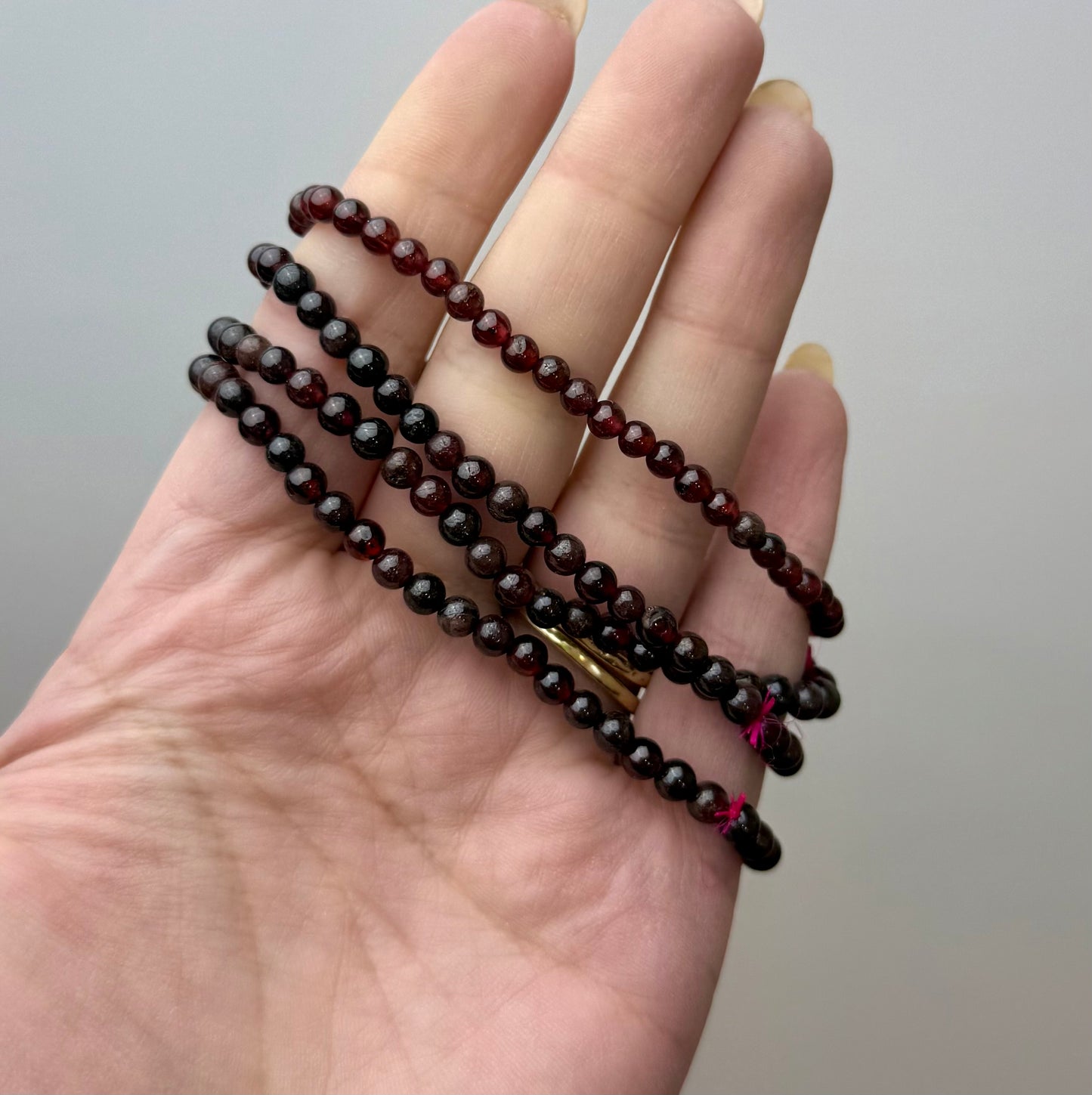 Garnet bracelets