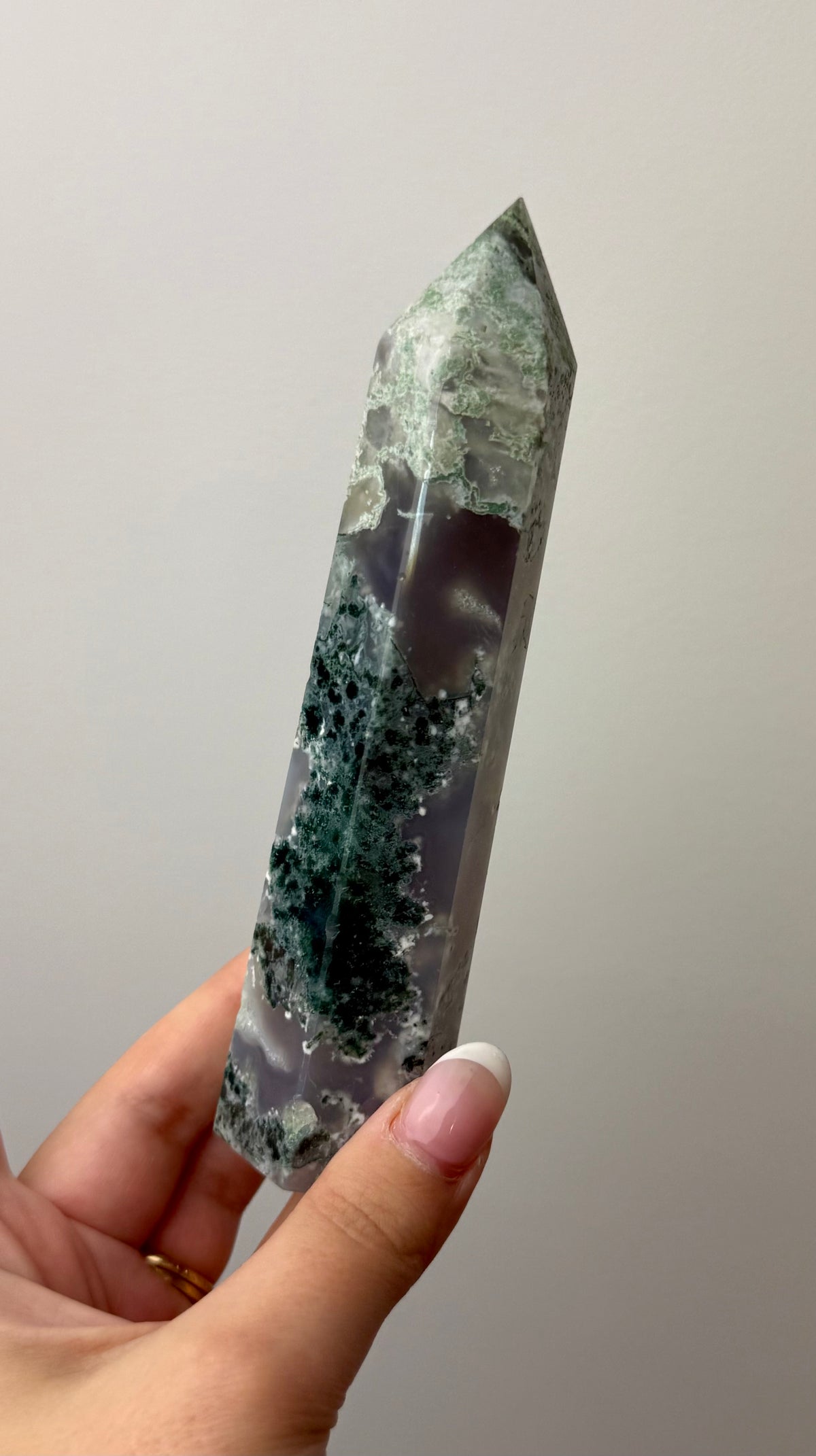 Moss agate tower