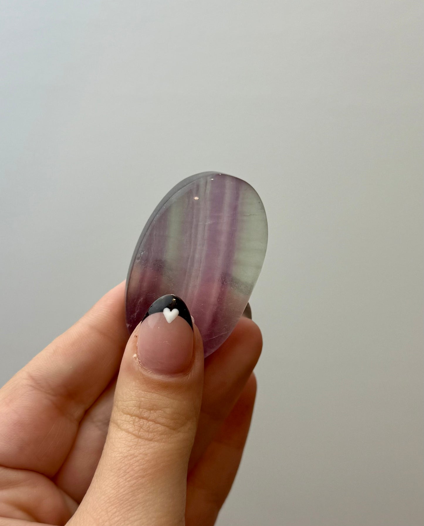 Fluorite palm stone