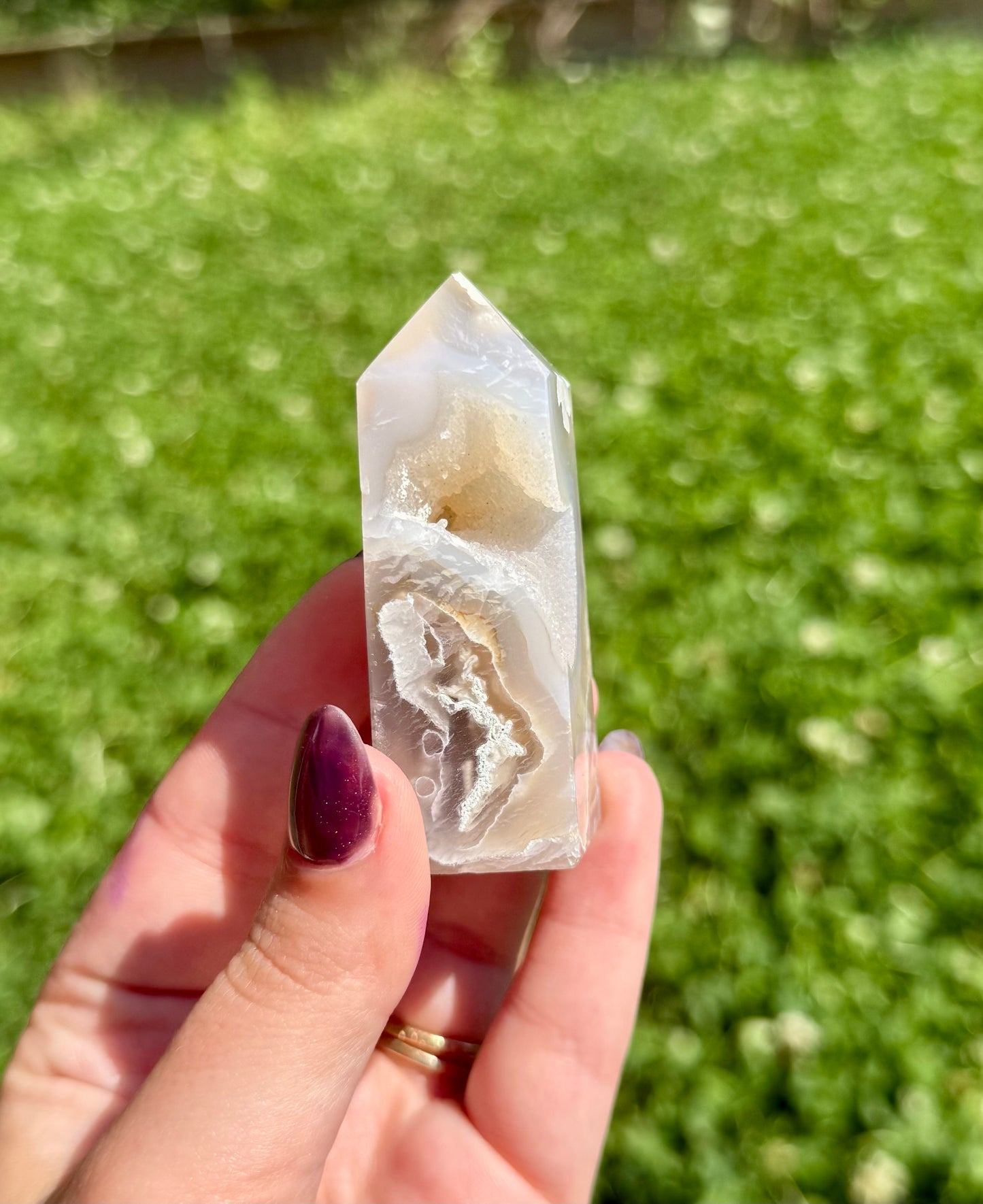 Moss agate tower