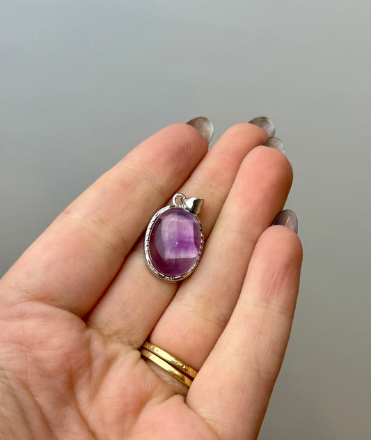 Fluorite pendant