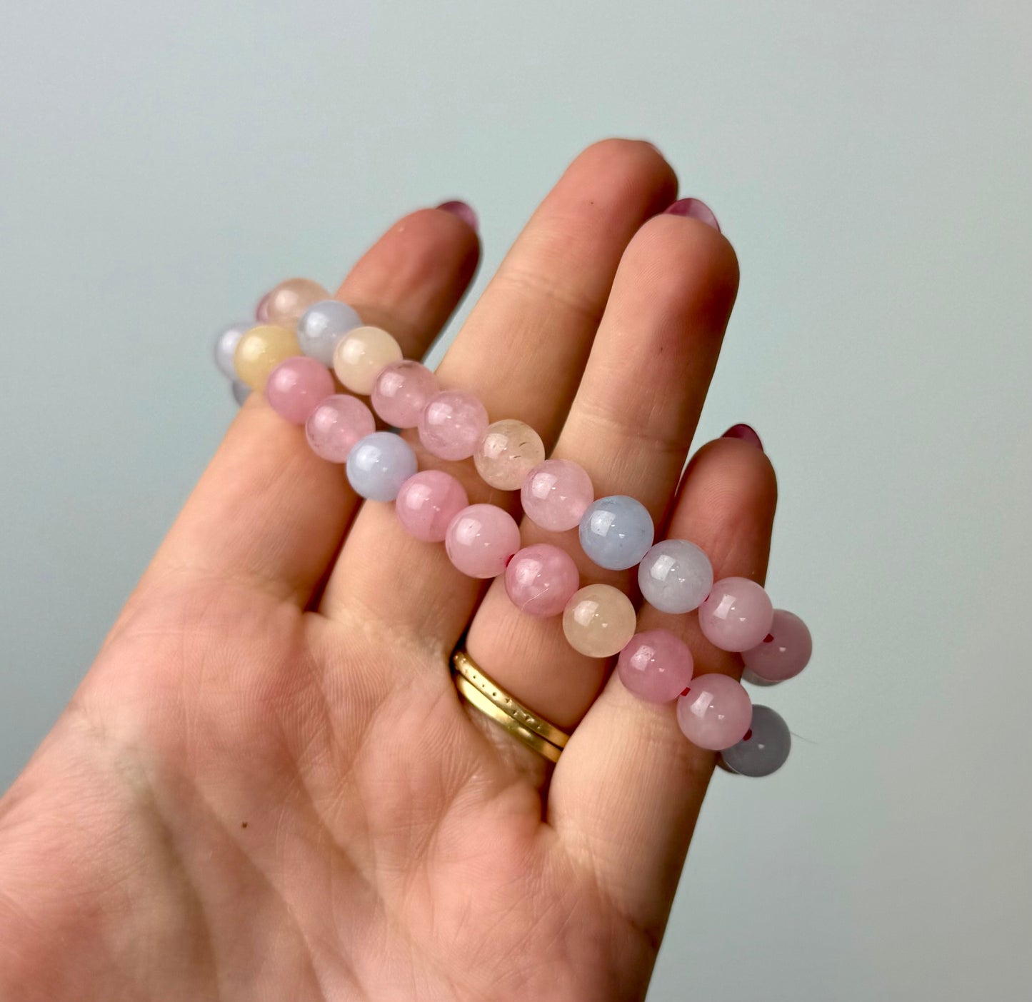 Morganite bracelets