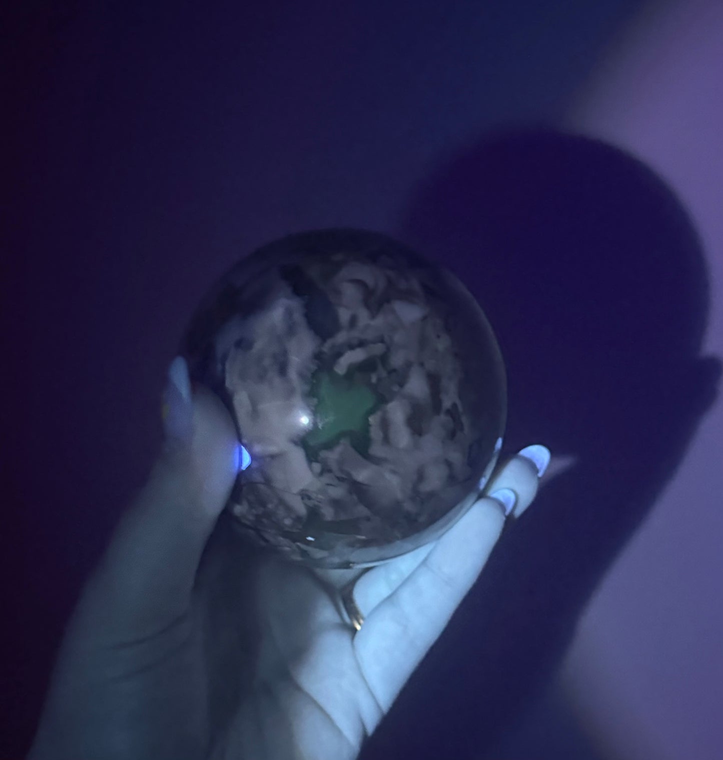 Volcano agate sphere
