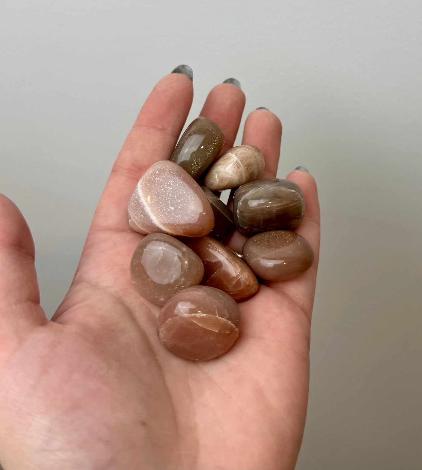 Peach moonstone tumbles