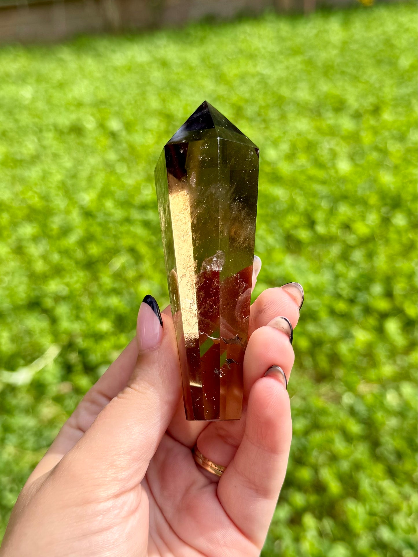 Smoky Quartz wand tower