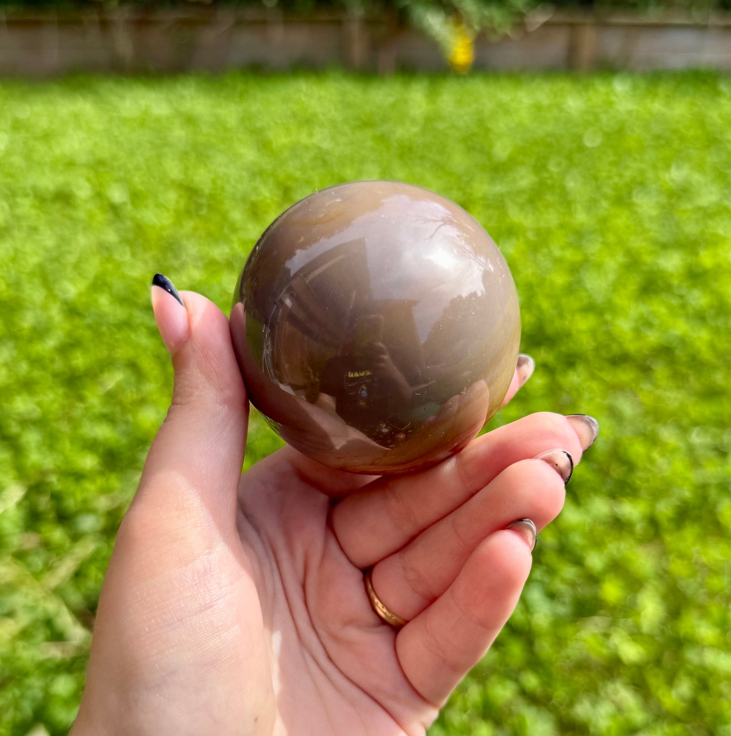 Polychrome jasper sphere