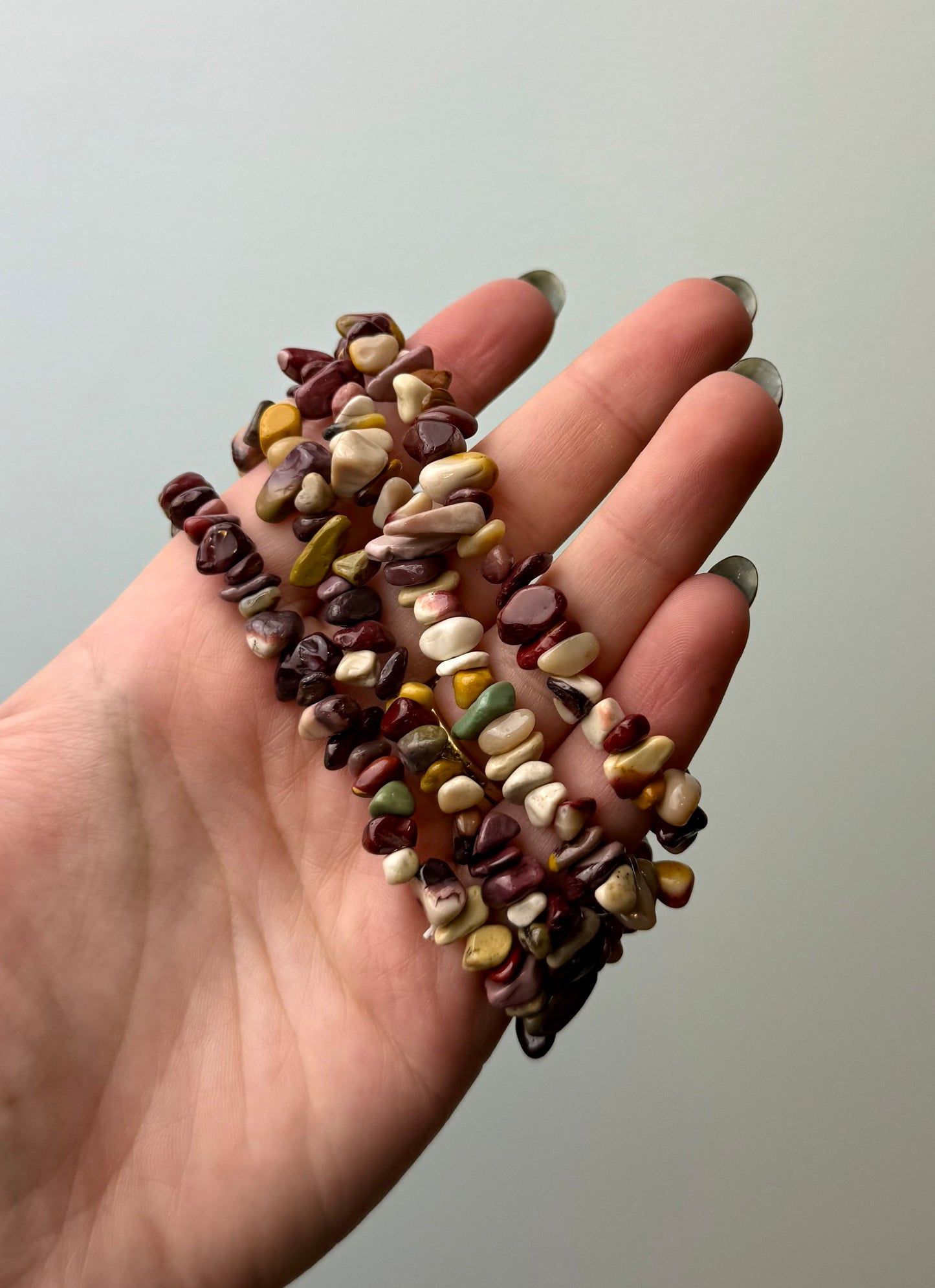 Mookaite chip bracelets