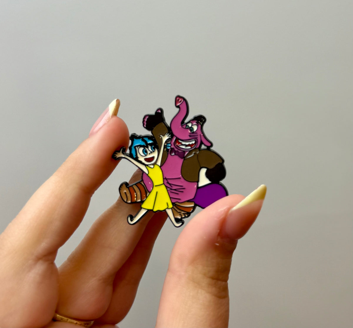 Inside out joy bing bong enamel pin