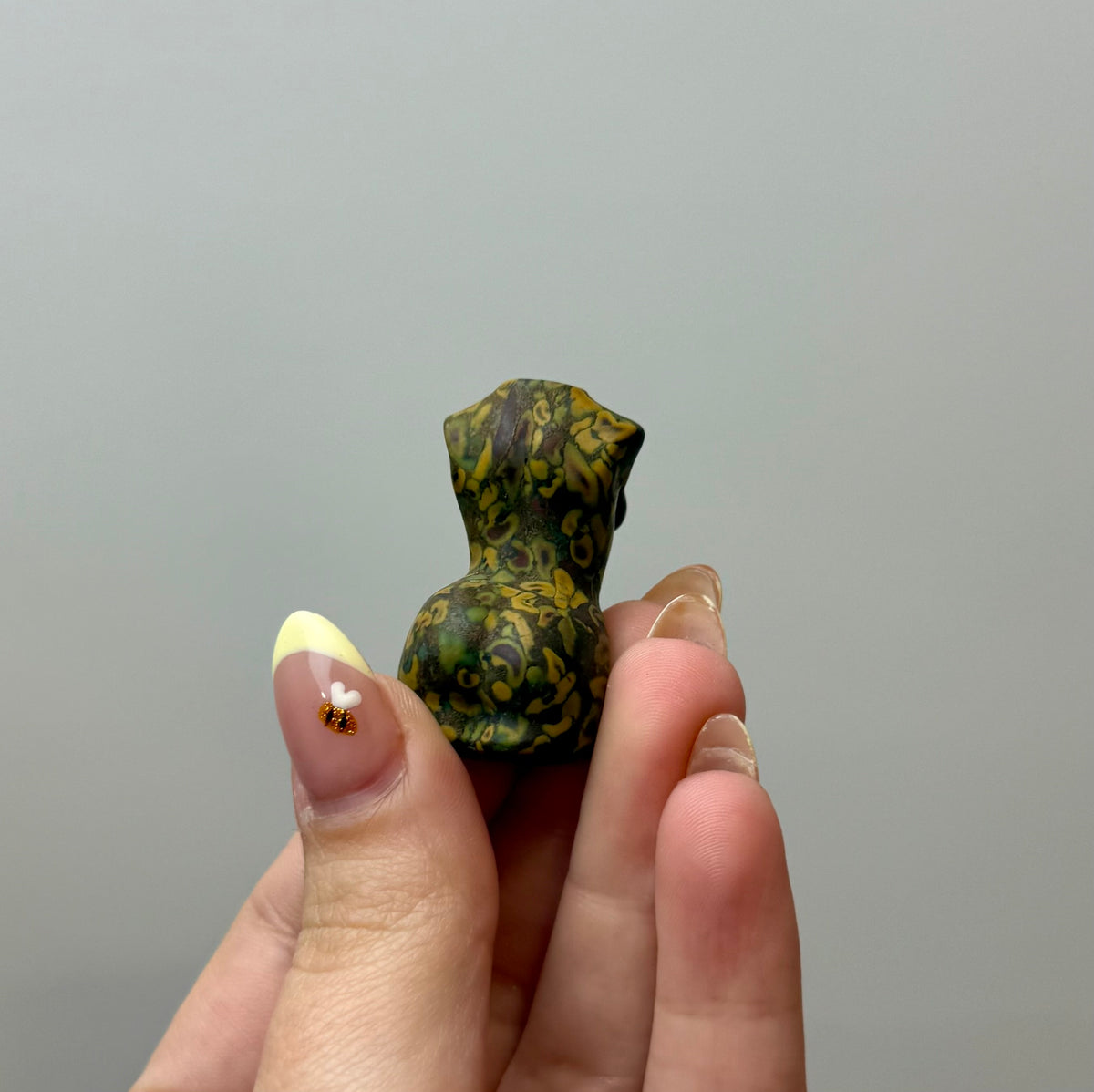 Bamboo jasper woman body carving