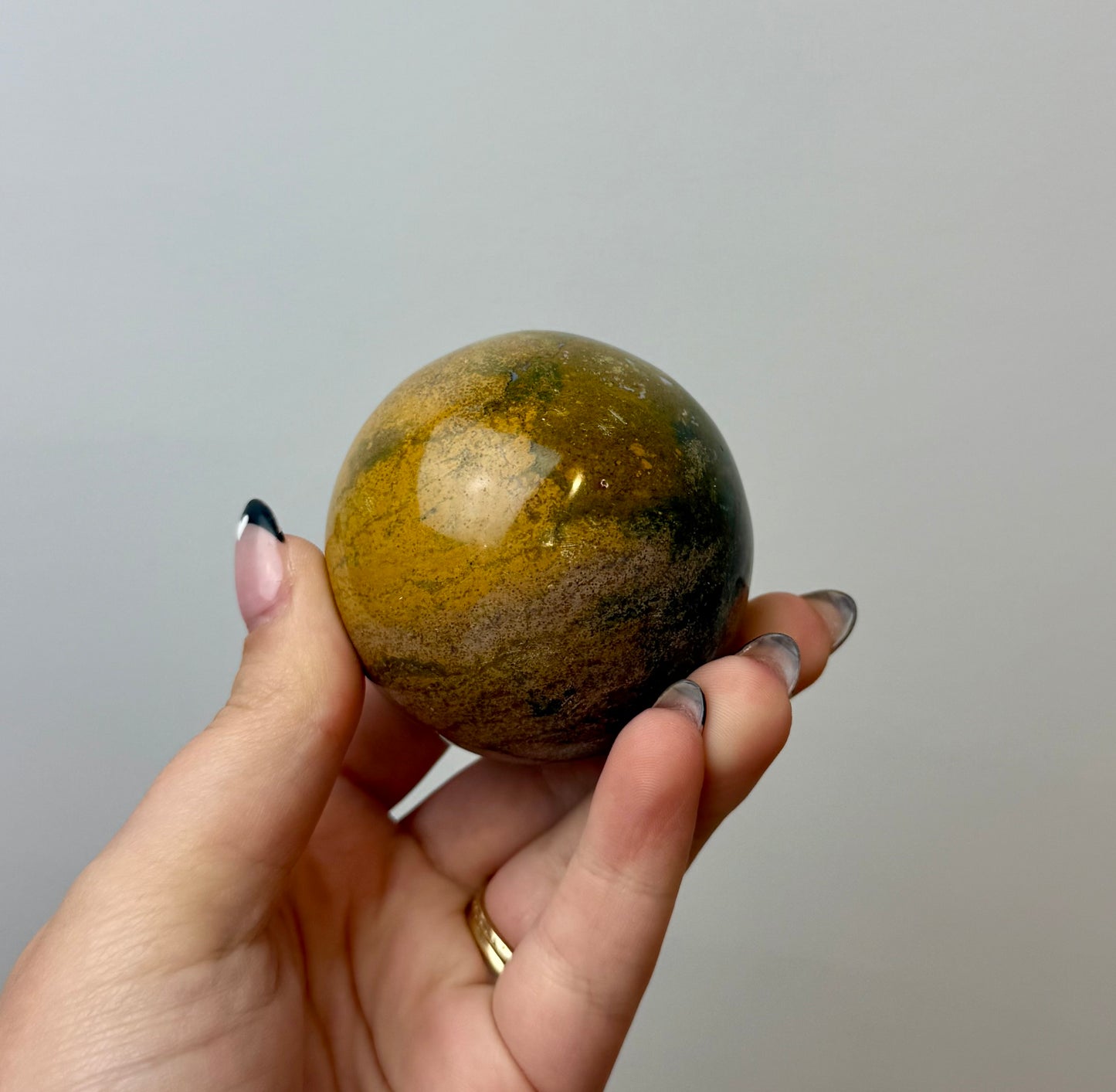 Ocean jasper sphere