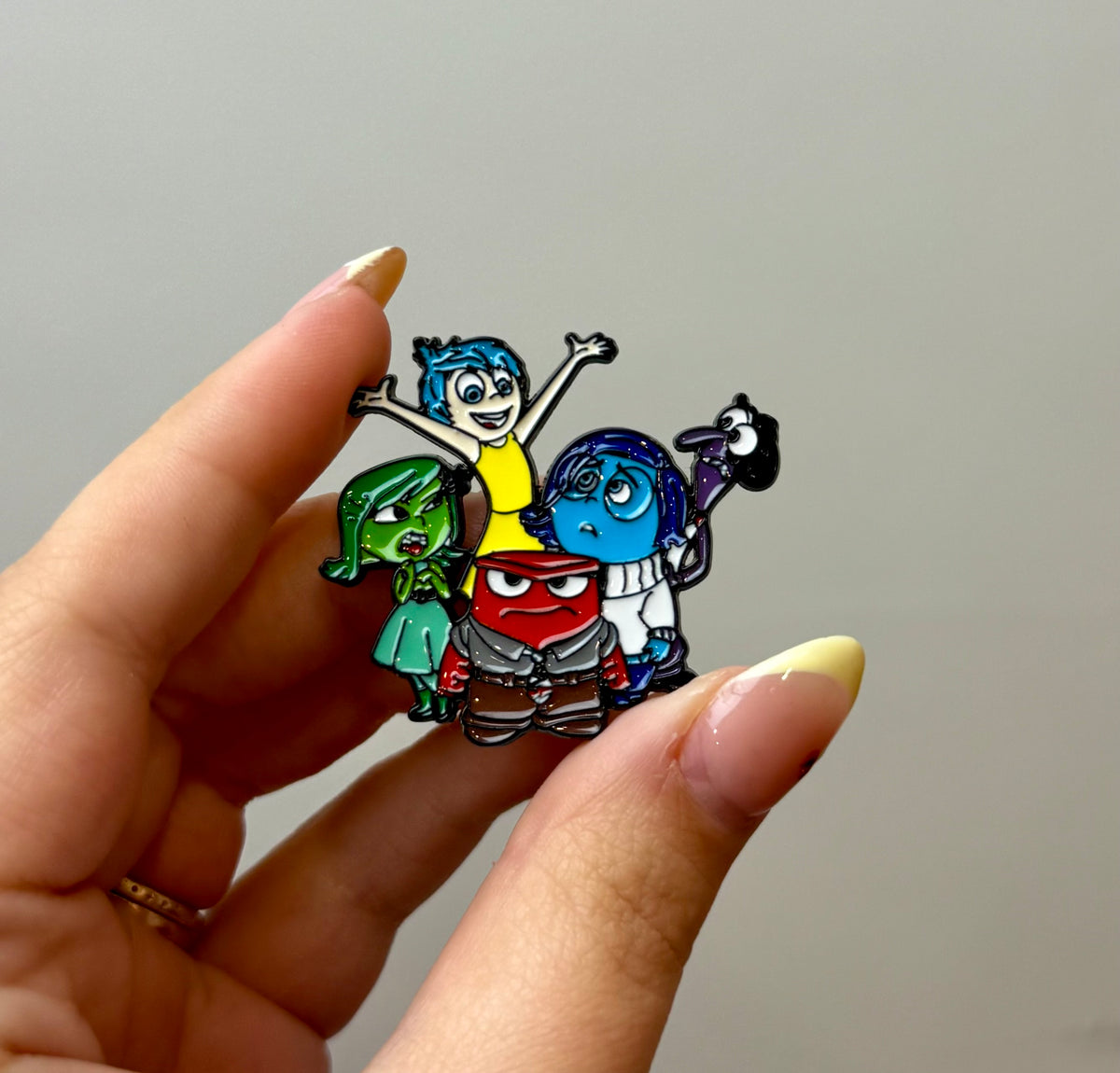 Inside out enamel pin