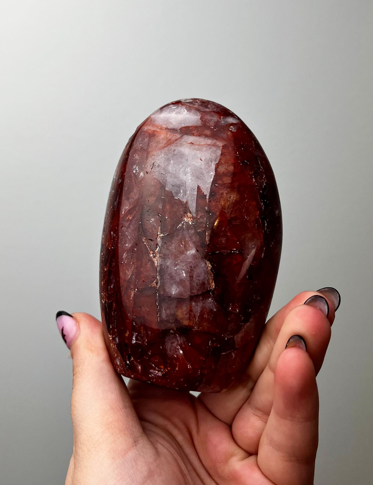 Imperfect fire quartz freeform