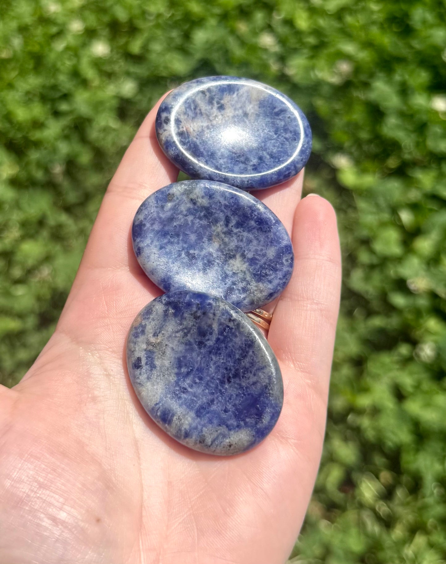 Sodalite worry stones