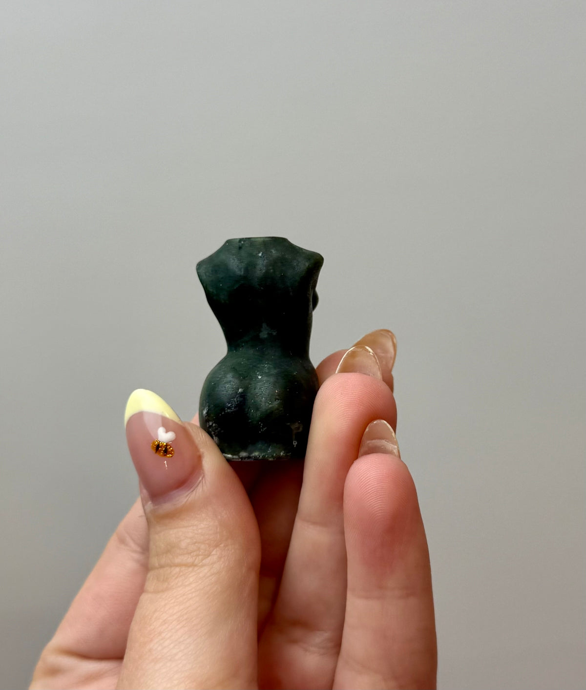 Jade woman body carving